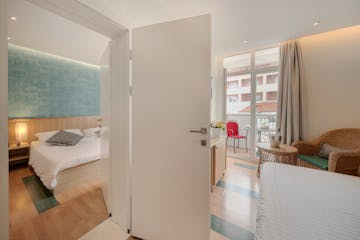Standard suite with village view bedroom