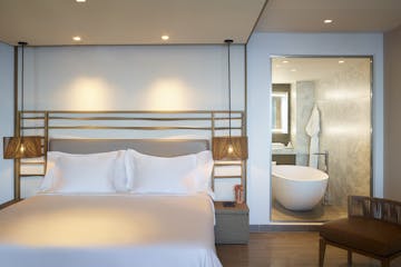 Ionian sea view Junior suite bed