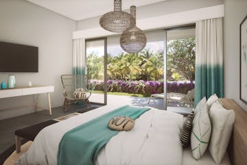 Bed view, Junior suite, Mythic Suites & Villas, Mauritius
